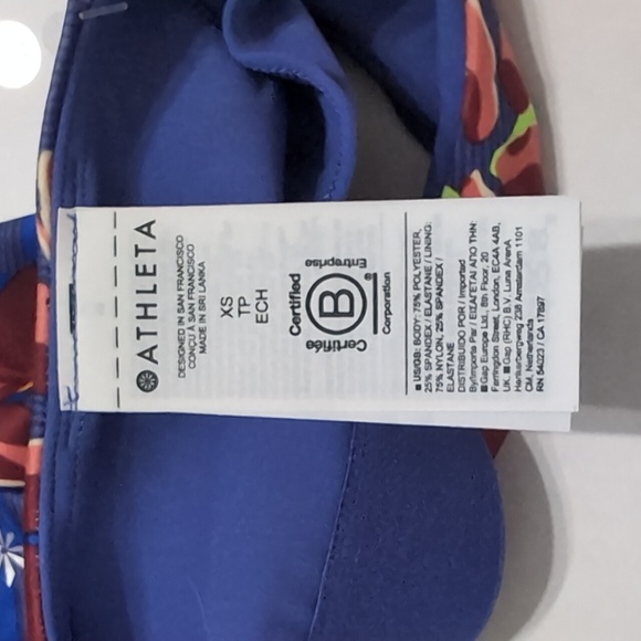 NWT Athleta CONSCIOUS CROP BRA A-C - Picture 6 of 6